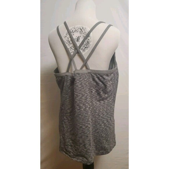 The North Face Flashdry Strappy Racerback Pullover Tank Top XLarge Heather Grey - Picture 3 of 7